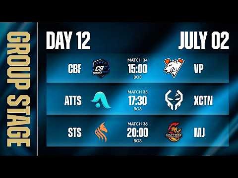 CFS SEA MASTERS 2026 SUMMER [DAY 12] - CBF vs VP, ATTS vs XCTN, STS vs MJ