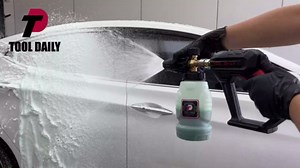 Tool Daily Foam Cannon, 1/4 Inch Quick Connect, Power Washer Foam Cannon with 5 Pressure Washer Nozzles,1 Liter