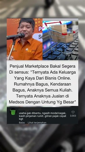 penjual marketplace bakal disensus #trendingshorts