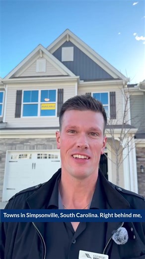 Welcome to the Bristol on homesite 023 at Fairview Village Townhomes in Simpsonville, SC! Join New Home Specialist, Ben, for a tour of this lovely townhome. 🏡 The Bristol is a two-story, three-bedroom, two-and-a-half-bath home with a one-car garage, spacious and open family room, and kitchen with island and pantry. The second floor features all three bedrooms including the spacious primary suite with a walk-in closet and a large shower in the primary bath, an additional full bath, and laundry. 