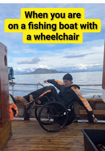Fishing with a Handicap: Humorous Wheelchair Crew