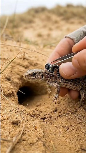 Sand Lizard POV Tiny Camera Reveals a Vast Hidden Underground Sand Colony