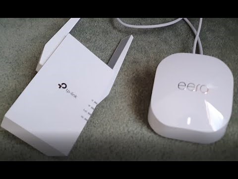 How to connect setup TP Link AX3000 RE705X Wi-Fi 6 Range Extender with Amazon Eero6+ mesh router