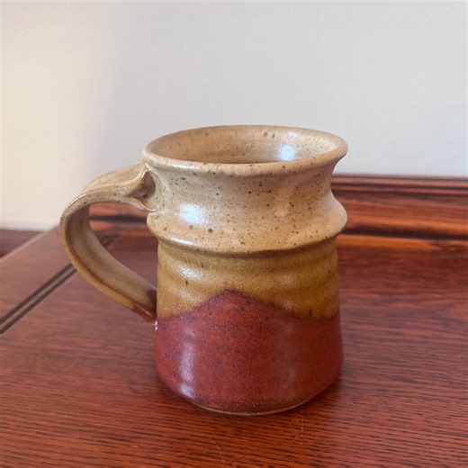 Studio Pottery Mug, Vintage, Red/brown - Etsy