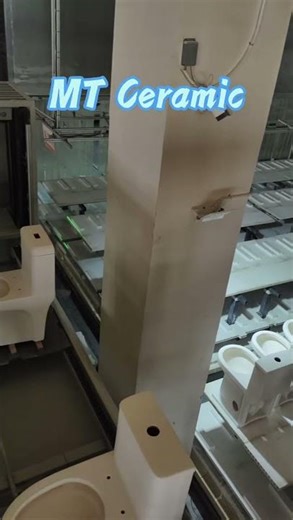 High-tech robotic arms in toilet manufacturing.#factory #sanitaryware #bathroom #oem #b2b #ceramic