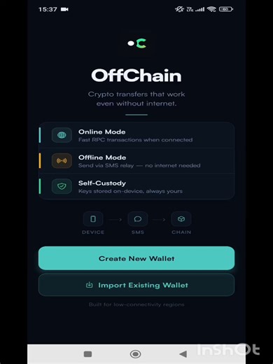 I found $OFFCHAIN and I've just begun testing itAmong all the advantages I saw, the most important for me is the feature where you can send crypto via text message without using the internet. I understand that the internet is easily accessible these days, but I've experienced that the network isn't always as free as the protocol and infrastructure used by SMS, This makes everything much easier, The steps are simpleI liked the technology so much that I wanted to share a section on how it works, s