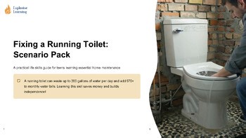 Fixing a Running Toilet: Scenario Pack Lesson Grades 4-12 PPTX Slides