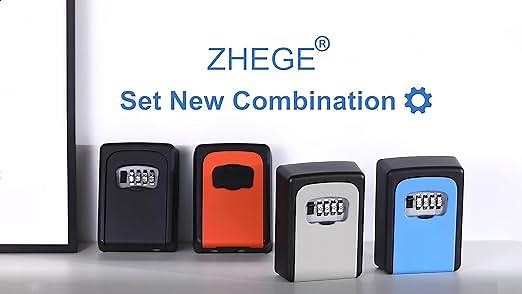 ZHEGE 4 Digit Combination Lockbox-How to Set Your Own Combo