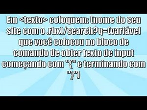 Como fazer um sistema de search engine no catweb!