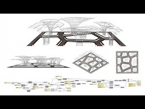 Parametric / Algorithmic Architecture - Garden subdivisions with circulation and bench seating