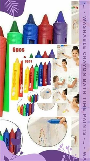 Washable Crayon Bath Time Paints - Fun and Creative Bath Time for Kids