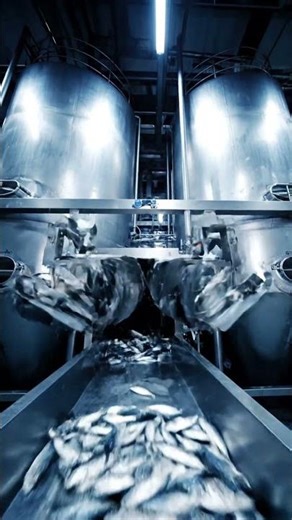 Modern fish juice production #factory #fish #product #juice