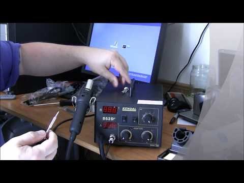 Kendal 852D+ 2 in 1 rework station unboxing and demo.
