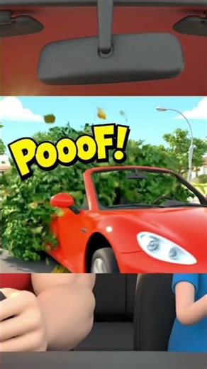 Overconfident Driver 🚗💥🌿 #Funny #3DCartoon #BlackComedy