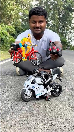 Electric Cycle with RC BMW Bike Unboxing #shorts