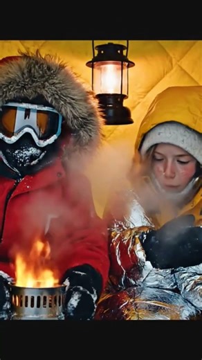 SURVIVING -50°C: The Ultimate Cozy Tent vs. Deadly Cold ❄️🔥 #shorts