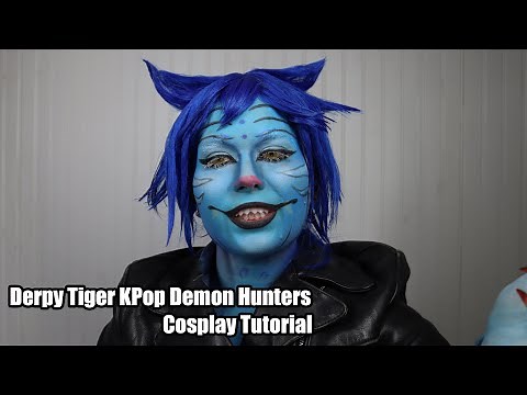 Derpy Tiger Face Paint | Easy Halloween Makeup Tutorial
