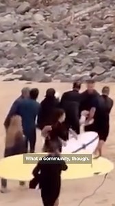 Footage has captured the aftermath of a teenager being attacked by a shark off a popular NSW beach, as terrifying new details of the incident emerge. | News.com.au