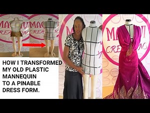 Make a pinable dress form from a plastic mannequin. How to pad a mannequin. pinable dress form