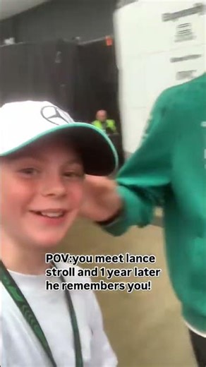 Lance Stroll remembering this little kid is wholesome ❤️‍🩹