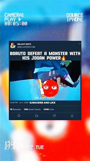 Boruto defeat a monster with his jogan power ☠️