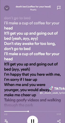 Death Bed Lyrics Acoustic and Full Song by Powfu