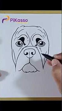 How to Draw a Boxer Dog Face Easy in Less Than One Minutes