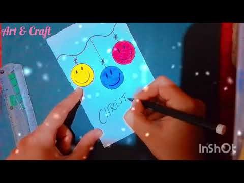 DIY || How to make a christmas card #viralvideo