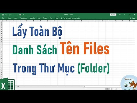 Cách lấy danh sách tên file trong thư mục (Folder) mà không cần VBA