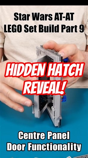 LEGO Star Wars AT-AT Build – Middle Panel & Hidden Hatch Function! #shorts