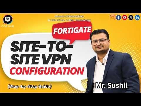 FortiGate Site-to-Site VPN Configuration Step-by-Step | Complete FortiGate IPsec VPN Lab Guide