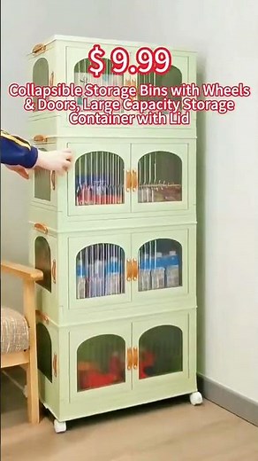 Stackable Storage Boxes for Closet - Back to School Essentials