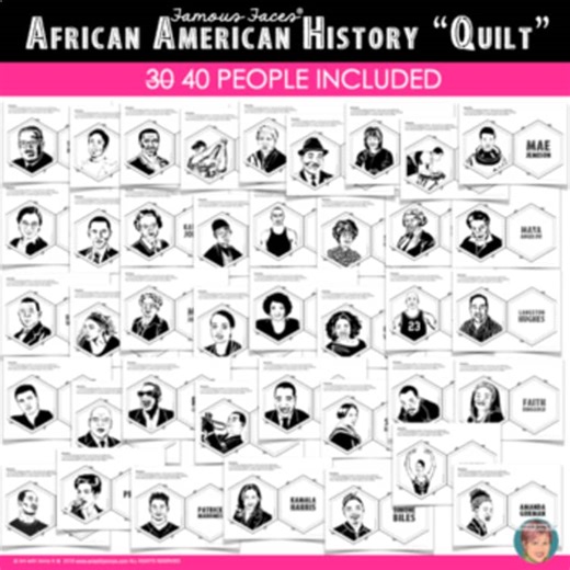 Black History Month Activity—Collaborative Biographical "Quilt" Project (w/MLK)