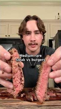 Why can you eat medium rare steak, but not burgers