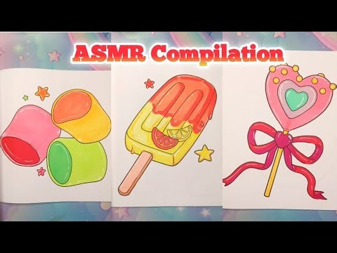 ASMR Relaxing Sounds | Satisfying Art Compilation 