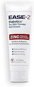 Diabetic Foot Cream. Clinically Proven Ingredients and ZINC Relieve Dry, Cracked, Callused Feet and Hands. Soothes Pain and Burning. Shea Butter moisturizes. Fast-Acting, Long-Lasting. 4.4 oz.