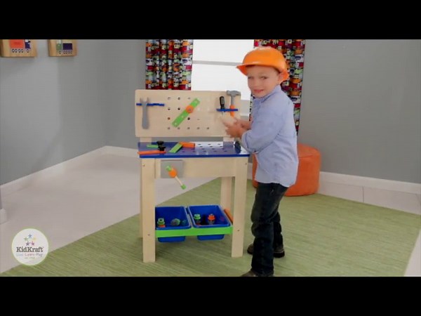 KidKraft Deluxe Workbench with Tools, multi