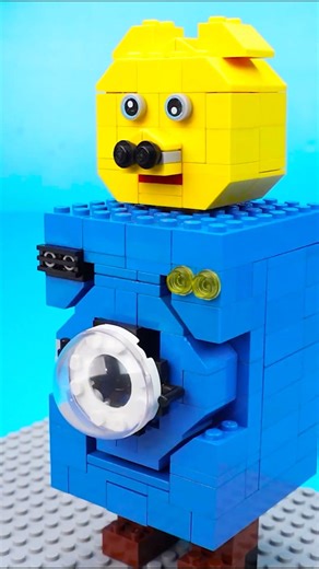 Lego Executed by Washing Machine #lego #legoclean #shorts #shortvideo #machine #machinelearning