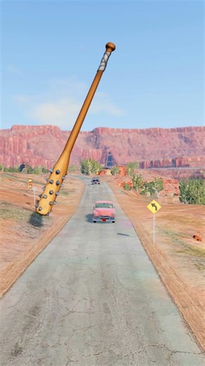 Classic Cars Vs Wooden bats BeamNgDrive #beamngdrive