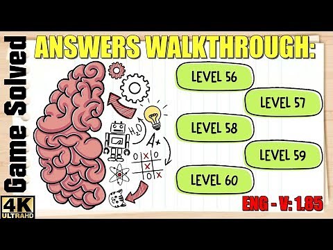 Brain Test: Tricky Puzzles || Level 56, 57, 58, 59, 60 Answers Walkthrough (ENG)