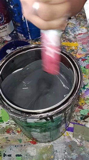 Dark gray color semi gloss latex #howtomixsemiglosslatexdarkgray #color #semiglosswhite #semiglossblack #fbpost #paintmixing #fbpost2024 #paintmixingcolor | Roger Ursal Verano