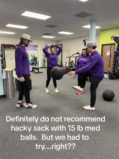 Fitness Fun: Trying Hacky Sack With Med Balls