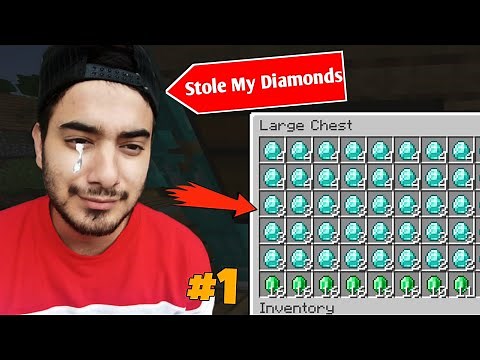 Someone STOLE my Diamonds in Minecraft