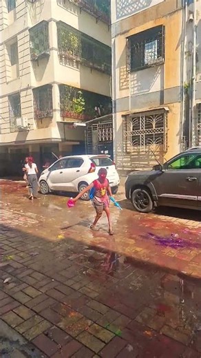 Dhulivandan festival of colors in Hindu sanatan religion celebration at Sanklp Nagar Dehuroad Pune.