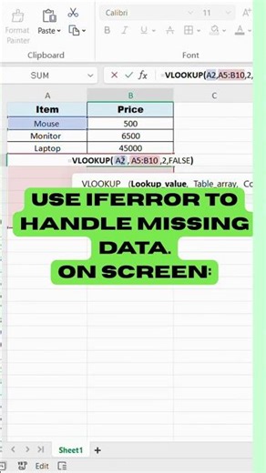 Fix Spreadsheet Errors Episode 4 – Fix #NA #excel #spreadsheetmagic #automatedsolutions #fixerror