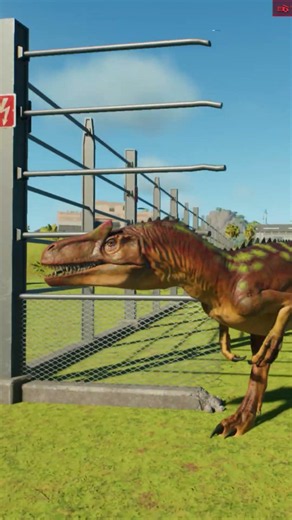 Allosaurus BREAKS OUT & Attacks the Park! 🦖😱 | Jurassic World Evolution 3 #shorts