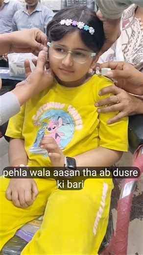 Chhoti Si Pari ki Pehli Piercing! 👼 Cute Baby Girl Ear Piercing | So Brave! ❤️/#shorts