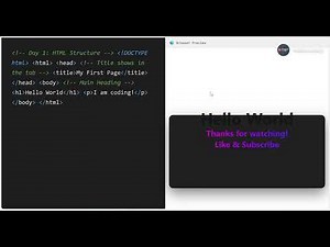 HTML Tricks Day 1: Learn Basic HTML Structure in 2 Minutes!