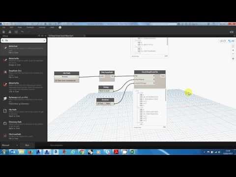 Dynamo - Lesson 02 - Read from Excel
