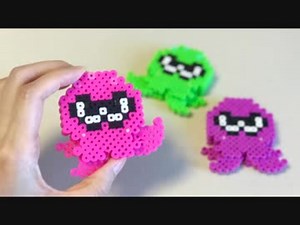 [アイロンビーズ]うごく！「タコ」を作ってみた！（スプラトゥーン2）（ゆっくり）